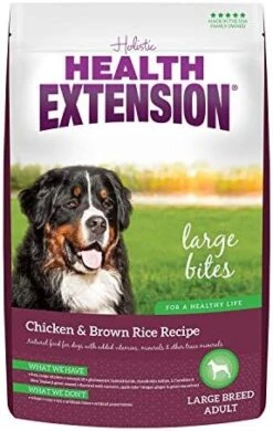 Health Extension Dry Dog Food, Natural Food With Added Vitamins & Minerals, Suitable For Puppies & Dogs, Original Chicken & Brown Rice Recipe (4 Pound / 1.8 Kg) -Dog Supply Store 513F9gqvMUL. AC 1