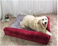 YangYan Large Dog Bed Sofa Dog Cat Pet Cushion For Big Dogs Washable Nest Cat Litter Teddy Puppy Mat Kennel Pet House S M L XL (Color : Pink, Size : 70x55x15cm) -Dog Supply Store 513FsVc7d8L. AC