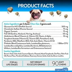 Forza10 Dog Vitamins Supplements, Dog Multivitamin Chews, Pet Vitamins For Dogs, Peanut Butter Flavor Dog Supplement, Multivitamin For Dogs, Senior Dog & Puppy Vitamins, Small To Large Breeds, 90 Ct. 9 Forza10 Dog Vitamins Supplements, Dog Multivitamin Chews, Pet Vitamins For Dogs, Peanut Butter Flavor Dog Supplement, Multivitamin For Dogs, Senior Dog & Puppy Vitamins, Small To Large Breeds, 90 Ct. -Dog Supply Store 513lV5LqScL