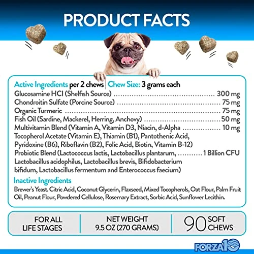 Forza10 Dog Vitamins Supplements, Dog Multivitamin Chews, Pet Vitamins For Dogs, Peanut Butter Flavor Dog Supplement, Multivitamin For Dogs, Senior Dog & Puppy Vitamins, Small To Large Breeds, 90 Ct. 6 Forza10 Dog Vitamins Supplements, Dog Multivitamin Chews, Pet Vitamins For Dogs, Peanut Butter Flavor Dog Supplement, Multivitamin For Dogs, Senior Dog & Puppy Vitamins, Small To Large Breeds, 90 Ct. - Image 4