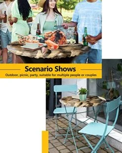 Aomike Round Fitted Tablecloth, Modern Black Yellow Pet Two Dogs Yellow Desert Elastic Edge Tablecloth Waterproof Wipeable Table Cover For Dinning Fits Tables Up To 55" - 60" 16 Aomike Round Fitted Tablecloth, Modern Black Yellow Pet Two Dogs Yellow Desert Elastic Edge Tablecloth Waterproof Wipeable Table Cover For Dinning Fits Tables Up To 55" - 60" -Dog Supply Store 514U1xxu4eL