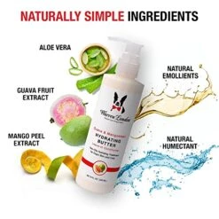 Warren London Hydrating Butter Leave In Pet Conditioner For Dogs | Lotion For Skin And Coat | Aloe Puppy & Dog Conditioner For Hair Detangler, Dry Skin, & Pet Fur Dandruff | Use After Dog Shampoo & Bathing | Made In USA | Guava 8oz -Dog Supply Store 514jefAa3zL