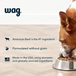 Amazon Brand - Wag Dry Dog Food Beef & Sweet Potato, Grain Free 4 Lb Bag