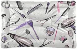 Poeticcity Yellow Mexican Food Tortilla, Hamburger, Burrito, Tequila Dog Cat Bed Mat Soft Crate Pad Mattress Cushion For Small Medium Pets, Anti Slip Sleeping Kennel Mat Washable & Dry 36x24 Inch -Dog Supply Store 516W4tW7LUL. AC