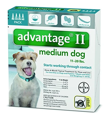 Bayer Animal Health Advantage II Medium Dog 4 Pack 3 Bayer Animal Health Advantage II Medium Dog 4 Pack