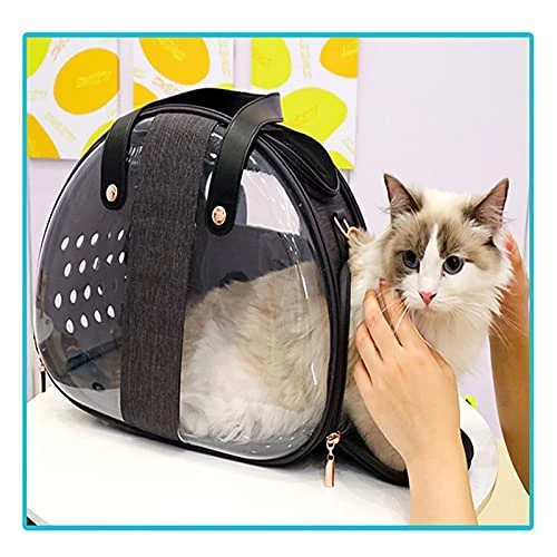 LEFEDA Portable Pet Carrier Bag Breathable Cat Bag Outdoor Travel Backpack For Cat And Dog Transparent Space Pet Backpack Bag For Cat Pet Backpack Carrier (Color : Rose Red) 5 LEFEDA Portable Pet Carrier Bag Breathable Cat Bag Outdoor Travel Backpack For Cat And Dog Transparent Space Pet Backpack Bag For Cat Pet Backpack Carrier (Color : Rose Red) - Image 3