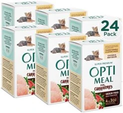 OPtimeal Grain-Free Dog Food - Proudly Ukrainian - Non-Grain Dog Food Dry Recipe, Dry Dog Food To Support Healthy Weight Maintenance - Toy Breeds (2.8lbs Total (2-Pack), Lamb & Veggies) -Dog Supply Store 518LkZh3yYL. AC