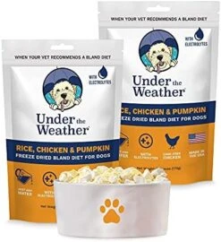 Under The Weather Easy To Digest Bland Diet For Sick Dogs - Contains Electrolytes - Gluten Free, All Natural, Freeze Dried 100% Human Grade Meats - Rice, Chicken & Pumpkin 30 Under The Weather Easy To Digest Bland Diet For Sick Dogs - Contains Electrolytes - Gluten Free, All Natural, Freeze Dried 100% Human Grade Meats - Rice, Chicken & Pumpkin -Dog Supply Store 519bLGQD9nL. AC
