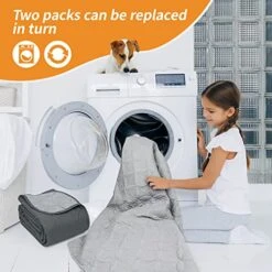2 Packs Waterproof Dog Blankets Washable For Large Dog, All-Round Protector For Pets, Soft Reversible Dog Blankets Anti Scratches Dirty For Bed Couch Sofa Furniture (54"×82", Light/Dark Grey) 9 2 Packs Waterproof Dog Blankets Washable For Large Dog, All-Round Protector For Pets, Soft Reversible Dog Blankets Anti Scratches Dirty For Bed Couch Sofa Furniture (54"×82", Light/Dark Grey) -Dog Supply Store 519hITxmFUL