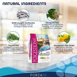 Forza10 Legend Digestion Dry Grain Free Dog Food, Sensitive Stomach Dog Food With Curative Herbs, 5 Pounds, Premium Quality Wild Caught Anchovy Flavor, For Adult Dogs, All Breeds -Dog Supply Store 519oz4ETOwL