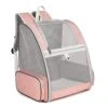 LEFEDA Pet Carrier Backpack Breathable Large Capacity Dogs Carrying Bag Folding Portable Pet Cat Carrier Bag Outdoor Travel Pet Product Pet Backpack Carrier (Color : Pink-2) -Dog Supply Store 51AO2TuXNSL