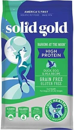 Solid Gold Dry Dog Food W/Nutrientboost For Adult & Senior Dogs - Made With Real Beef, Egg, And Pea - Barking At The Moon High Protein Dog Food For Energy, Digestive And Immune Support - 3.75 LB Bag -Dog Supply Store 51BZyRNmGSL. AC