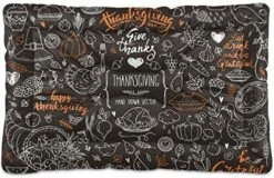 Dog Bed Cartoon Healthy Food Nuts Crate Pad Mat 24''x18'' Washable Pet Bed Cat Beds Soft Dog Mattress- Anti-Slip Kennel Pad Luxury Color -Dog Supply Store 51BfBQOphHL. AC