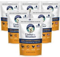 Under The Weather Easy To Digest Bland Diet For Sick Dogs - Contains Electrolytes - Gluten Free, All Natural, Freeze Dried 100% Human Grade Meats - Rice, Chicken & Pumpkin 31 Under The Weather Easy To Digest Bland Diet For Sick Dogs - Contains Electrolytes - Gluten Free, All Natural, Freeze Dried 100% Human Grade Meats - Rice, Chicken & Pumpkin -Dog Supply Store 51BiKKihgWL. AC