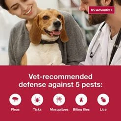 K9 Advantix II Small Dog Vet-Recommended Flea, Tick & Mosquito Treatment & Prevention | Dogs 4-10 Lbs. | 2-Mo Supply -Dog Supply Store 51C8wQe16LL 2