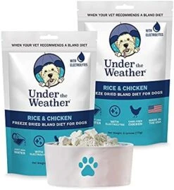 Under The Weather Easy To Digest Bland Diet For Sick Dogs - Contains Electrolytes - Gluten Free, All Natural, Freeze Dried 100% Human Grade Meats - Rice, Chicken & Pumpkin 22 Under The Weather Easy To Digest Bland Diet For Sick Dogs - Contains Electrolytes - Gluten Free, All Natural, Freeze Dried 100% Human Grade Meats - Rice, Chicken & Pumpkin -Dog Supply Store 51CNrP73IUL. AC