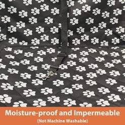 TUOCHUFUN Dog Car Seats For Medium Dogs 40 Lbs, Easy To Clean, Large Frame PVC Pipe Support, Breathable, Folding, Washable (Paw Print) -Dog Supply Store 51D20tL6HUL