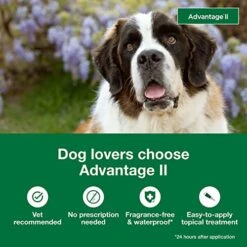 Advantage II XL Dog Vet-Recommended Flea Treatment & Prevention | Dogs Over 55 Lbs. | 4-Month Supply -Dog Supply Store 51E1Ubv0tUL