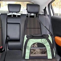 Miningcase Cat Carrier Portable Dog Travel Carrier Pet Bag Breathable Duffle Bags With Green Hand Drawn Healthy Food Pattern For Small Animals 22 Miningcase Cat Carrier Portable Dog Travel Carrier Pet Bag Breathable Duffle Bags With Green Hand Drawn Healthy Food Pattern For Small Animals -Dog Supply Store 51E3l6P5yYS
