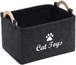 Morezi Felt Pet Toy Box And Dog Toy Box Storage Basket Chest Organizer - Perfect For Organizing Pet Toys, Blankets, Leashes And Food - Dog Toy - Dark Grey 27 Morezi Felt Pet Toy Box And Dog Toy Box Storage Basket Chest Organizer - Perfect For Organizing Pet Toys, Blankets, Leashes And Food - Dog Toy - Dark Grey -Dog Supply Store 51EWOQHNWYL. AC