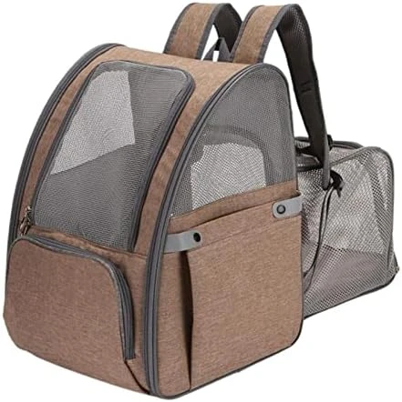 LEFEDA Pet Carrier Backpack Cat Bag Adjustable Pet Carrying Backpack Breathable Dog Bag Cat Carrier Pet Backpack Переноска Для Кошек Pet Backpack Carrier (Color : Brown) 6 LEFEDA Pet Carrier Backpack Cat Bag Adjustable Pet Carrying Backpack Breathable Dog Bag Cat Carrier Pet Backpack Переноска Для Кошек Pet Backpack Carrier (Color : Brown) - Image 4