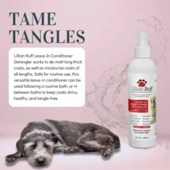 Lillian Ruff Ultra-Brightening Professional Whitening Shampoo For Dogs & Leave-in Dog Conditioner Detangler Spray Set - PH-Balanced Dog Whitening Shampoo & No Rinse Hydrating Dog Conditioning Spray -Dog Supply Store 51FHJmILgJL