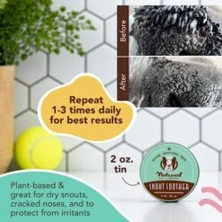 Natural Dog Company Snout Soother Dog Nose Balm, 2 Oz. Tin, Dog Balm For Paws And Nose, Moisturizes & Soothes Dry Cracked Noses, Plant Based Nose Cream For Dogs 10 Natural Dog Company Snout Soother Dog Nose Balm, 2 Oz. Tin, Dog Balm For Paws And Nose, Moisturizes & Soothes Dry Cracked Noses, Plant Based Nose Cream For Dogs -Dog Supply Store 51FKaofzkIL