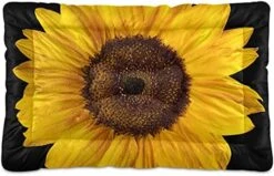 Poeticcity Yellow Mexican Food Tortilla, Hamburger, Burrito, Tequila Dog Cat Bed Mat Soft Crate Pad Mattress Cushion For Small Medium Pets, Anti Slip Sleeping Kennel Mat Washable & Dry 36x24 Inch -Dog Supply Store 51FqeAAalLL. AC