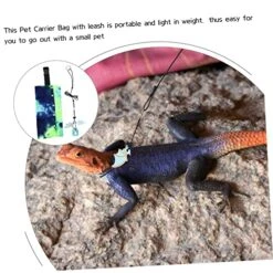 PATKAW 5 Sets Lizard Bag Hammock For Outside Travel Carry On Bag Travel Sling Lizard Harness With Bearded Dragon Toys Adjustable Lizards Sling Carrier Portable Reptile Carrier Food Pet -Dog Supply Store 51GTm5kR5LL