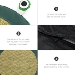 POPETPOP Dog Birthday Dog Birthday Dog Birthday Dog Birthday Puppy Indoor Cooling Cushion Summer Kitten Rattan Mat Doghouse Sleeping Pad Dog Food Mat Dog Food Mat Dog Food Mat Dog Food Mat -Dog Supply Store 51GVhfTsWQL