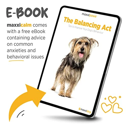 Maxxipaws Maxxicalm Natural Non-Drowsy Calming Aid Supplement For Dogs With Behavioral Training Guide - 120 Tasty Tablets 7 Maxxipaws Maxxicalm Natural Non-Drowsy Calming Aid Supplement For Dogs With Behavioral Training Guide - 120 Tasty Tablets - Image 5