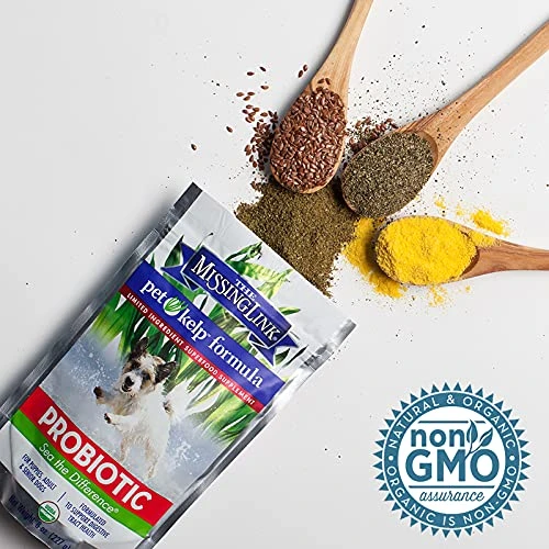 Pet Kelp Probiotic Powder Formula, Organic & Limited Ingredient Superfood Supplement, Kelp, Flaxseed, Pumpkin & Probiotics, Omegas & Probiotics For Digestive Health For Puppy, Adult & Senior Dogs, 8oz 5 Pet Kelp Probiotic Powder Formula, Organic & Limited Ingredient Superfood Supplement, Kelp, Flaxseed, Pumpkin & Probiotics, Omegas & Probiotics For Digestive Health For Puppy, Adult & Senior Dogs, 8oz - Image 3