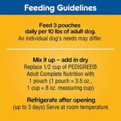 PEDIGREE CHOPPED GROUND DINNER Adult Soft Wet Dog Food 30-Count Variety Pack, 3.5 Ounce (Pack Of 30) -Dog Supply Store 51H4jbFwipL
