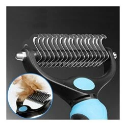 YangYan Dog Cat Trimmer Comb Rake Pet Fur Knot Cutter Remove Rake Comb Pets Brush Dematting Grooming Deshedding Tool (Color : Blue, Size : S) -Dog Supply Store 51HL4itbABL