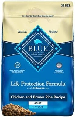 Blue Buffalo Life Protection Formula Natural Adult Healthy Weight Dry Dog Food, Chicken And Brown Rice 30-lb -Dog Supply Store 51HYAE srOL. AC