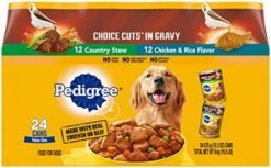 PEDIGREE CHOICE CUTS IN GRAVY Adult Canned Soft Wet Dog Food Variety Pack, With Beef And Country Stew, 13.2 Oz. Cans (Pack Of 12) 8 PEDIGREE CHOICE CUTS IN GRAVY Adult Canned Soft Wet Dog Food Variety Pack, With Beef And Country Stew, 13.2 Oz. Cans (Pack Of 12) -Dog Supply Store 51HnfXI3HZL. AC