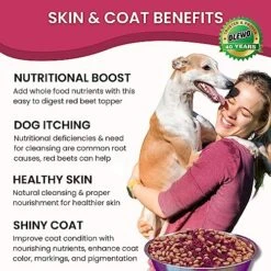 Olewo Red Beets For Dogs Granular – Natural Anti Itch For Dogs, Dog Food Topper, Immune, Cleansing, Skin & Coat Support, Dehydrated Whole Food Dog Multivitamin, Fiber For Dogs, 22 Oz -Dog Supply Store 51I0e3XBh6L