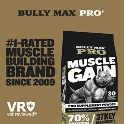 Bully Max Protein Powder For Dogs | Supports Muscle Building & Muscle Gain | #1-Rated Performance Brand Since 2009 | For Dogs Of All Ages | 368 Grams -Dog Supply Store 51IJRXmjC0L