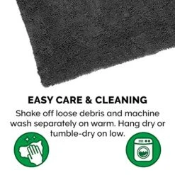 Furhaven 60" X 48" Highly Absorbent Dog Door Mat For Muddy Paws, 100% Washable, Perfect For Entryway, Kitchen, & Bathroom Use - Chenille Shammy Rug - Charcoal (Gray), Jumbo Plus/XXXL 22 Furhaven 60" X 48" Highly Absorbent Dog Door Mat For Muddy Paws, 100% Washable, Perfect For Entryway, Kitchen, & Bathroom Use - Chenille Shammy Rug - Charcoal (Gray), Jumbo Plus/XXXL -Dog Supply Store 51Id60KkZhL