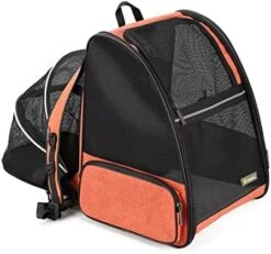 LEFEDA Cat Carriers Backpack Extendable Foldable Breathable Cat Backpack Carrier For Cats Small Dogs Travel Carry Backpack Pet Supplies Pet Backpack Carrier (Color : Orange) 15 LEFEDA Cat Carriers Backpack Extendable Foldable Breathable Cat Backpack Carrier For Cats Small Dogs Travel Carry Backpack Pet Supplies Pet Backpack Carrier (Color : Orange) -Dog Supply Store 51IeKMaLD5L. AC