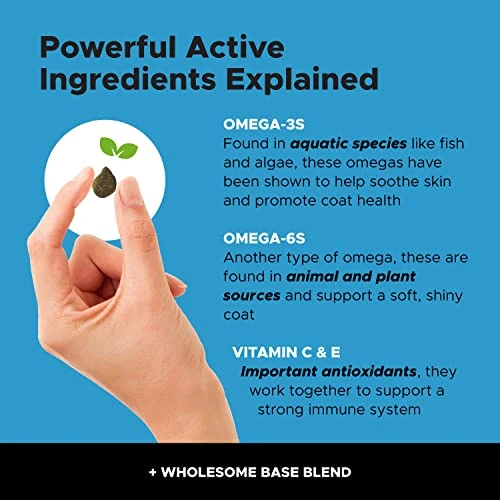Pet Honesty Salmon Skin Health - Omega 3 Fish Oil For Dogs, Natural Salmon Oil For Dogs Chews For Healthy Skin & Coat, May Reduce Normal Shedding For Sensitive Skin, Dog Fish Oil Supplements - (90 Ct) 4 Pet Honesty Salmon Skin Health - Omega 3 Fish Oil For Dogs, Natural Salmon Oil For Dogs Chews For Healthy Skin & Coat, May Reduce Normal Shedding For Sensitive Skin, Dog Fish Oil Supplements - (90 Ct) - Image 2