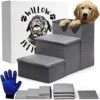 24-inch Dog Stairs For High Beds Up To 32-inch- Foldable Pet Steps For Large Dogs W/Storage- Puppy Dog Stairs To Bed- Tall Pet Stairs For High Beds- Dog Steps For Large Dog Or Small Dog -Dog Supply Store 51IvTu4XDlL