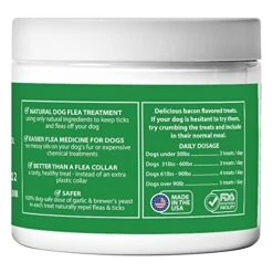 EcoFlea By ColoradoDog - All Natural Chewable Dog Treats For Flea And Tick Treatment And Prevention - 120 Count - No Chemicals, No Mess, No Collars -Dog Supply Store 51IwAsYoRxL