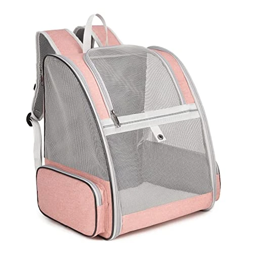 AYENCI Pet Backpack, Pet Carrier Bag Cat Backpack Breathable Cat Carrier For Cats Small Dogs Travel Portable Shoulder Backpack Carrying Pet Supplies (Color : Pink) 3 AYENCI Pet Backpack, Pet Carrier Bag Cat Backpack Breathable Cat Carrier For Cats Small Dogs Travel Portable Shoulder Backpack Carrying Pet Supplies (Color : Pink)