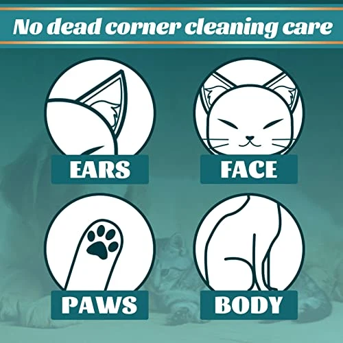 GENERIC Pet Gloves For Cats And Dogs Bathing And Grooming Easy To Use Just Gently Dry Ideal Pet Wipes3ml Pet Supplies For Cats Clearance (B, One Size) 5 GENERIC Pet Gloves For Cats And Dogs Bathing And Grooming Easy To Use Just Gently Dry Ideal Pet Wipes3ml Pet Supplies For Cats Clearance (B, One Size) - Image 3