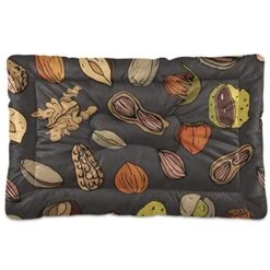 Dog Bed Cartoon Healthy Food Nuts Crate Pad Mat 24''x18'' Washable Pet Bed Cat Beds Soft Dog Mattress- Anti-Slip Kennel Pad Luxury Color