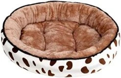 SONGBIRDTH Lovely Bear Paw Shape Dog Cats Pet Cushion Bed Warm Plush Soft Nests Kennel,Breathable Cotton Blend,Removable Easy To Clean Lake Blue M -Dog Supply Store 51JtjZohAwL. AC 1