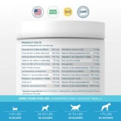 10 In 1 Multivitamin For Dogs And Cats - 4 Oz Powder - Hip And Joint Support - Omega Fish Oil & Vitamins With Coq10 For Skin & Heart Health - Probiotics & Enzymes For Gut & Immune Health… -Dog Supply Store 51JvKVgDfRL