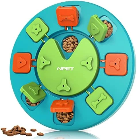 NPET Dog Puzzle Toy, Interactive Dog Toys For Small & Medium Dogs, Dog Enrichment Toys For Pet IQ Training & Mental Enrichment (Green, Level 1) 9 NPET Dog Puzzle Toy, Interactive Dog Toys For Small & Medium Dogs, Dog Enrichment Toys For Pet IQ Training & Mental Enrichment (Green, Level 1) - Image 7