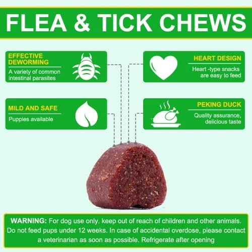 Flea And Tick Prevention For Dogs Chewable, 150 Chews Dog Natural Flea & Tick Control Supplement, Dog Flea And Tick Treatment, Oral Flea Pills For All Breeds And Ages Dogs 3 Flea And Tick Prevention For Dogs Chewable, 150 Chews Dog Natural Flea & Tick Control Supplement, Dog Flea And Tick Treatment, Oral Flea Pills For All Breeds And Ages Dogs